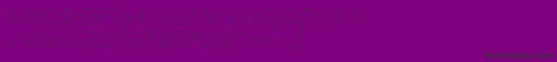 BobbyCorwin Font – Black Fonts on Purple Background