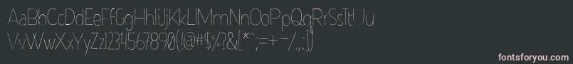 フォントBobbyCorwin – 黒い背景にピンクのフォント