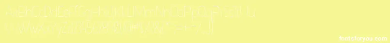 BobbyCorwin Font – White Fonts on Yellow Background