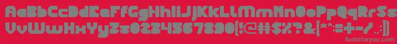 BlackStar Font – Gray Fonts on Red Background