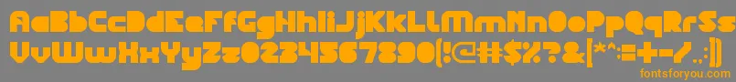 BlackStar Font – Orange Fonts on Gray Background