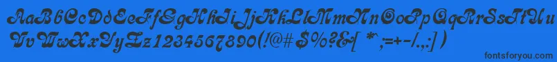 GeFleet Font – Black Fonts on Blue Background