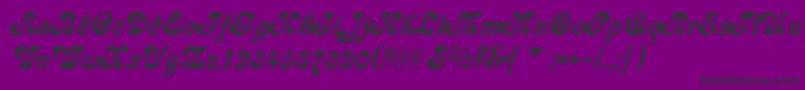 GeFleet Font – Black Fonts on Purple Background