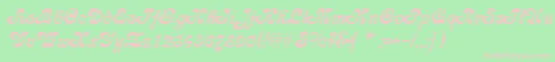 GeFleet Font – Pink Fonts on Green Background