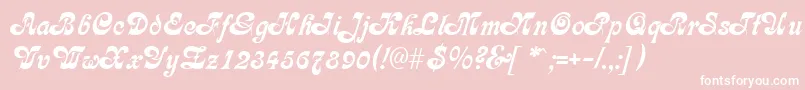 GeFleet Font – White Fonts on Pink Background