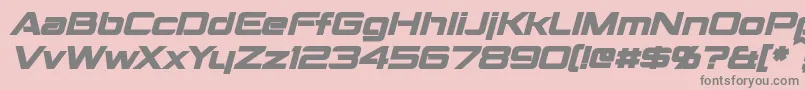 MontalbanBoldItalic Font – Gray Fonts on Pink Background