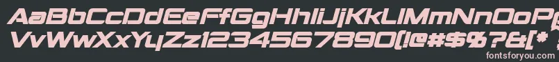 MontalbanBoldItalic Font – Pink Fonts on Black Background