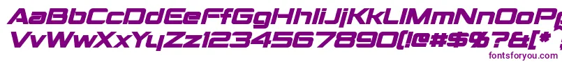 MontalbanBoldItalic Font – Purple Fonts on White Background