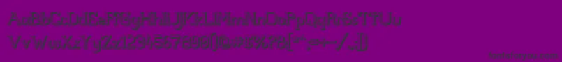 Whitfv3D-Schriftart – Schwarze Schriften auf violettem Hintergrund