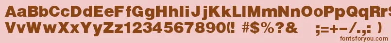 More about UltraRegular Font UltraRegular Font – Brown Fonts on Pink Background