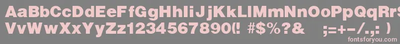 UltraRegular Font – Pink Fonts on Gray Background