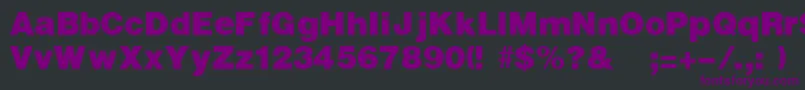 UltraRegular Font – Purple Fonts on Black Background