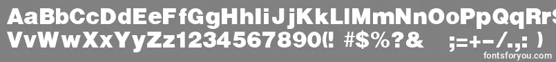 UltraRegular Font – White Fonts on Gray Background