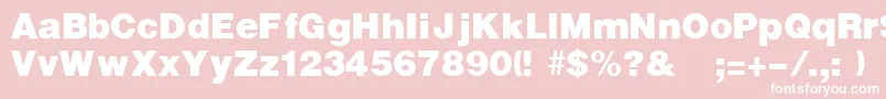 UltraRegular Font – White Fonts on Pink Background