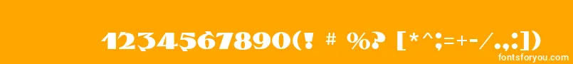 Triumph Font – White Fonts on Orange Background