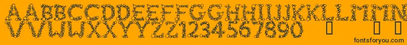 FizzoMedium Font – Black Fonts on Orange Background