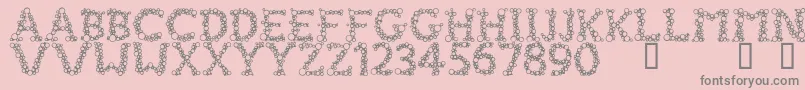 FizzoMedium Font – Gray Fonts on Pink Background