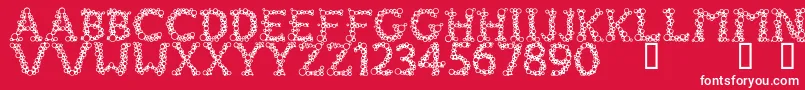 FizzoMedium Font – White Fonts on Red Background