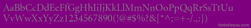 AtlantixDisplaySsiDisplayRegular Font – Gray Fonts on Purple Background