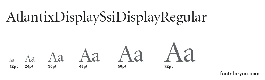 AtlantixDisplaySsiDisplayRegular Font Sizes