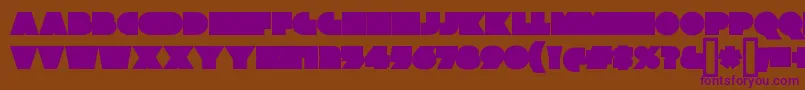 XylitolBack Font – Purple Fonts on Brown Background