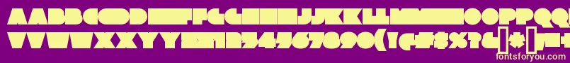 XylitolBack Font – Yellow Fonts on Purple Background