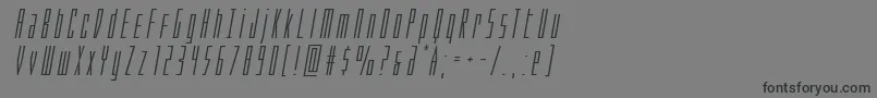 Phantaconexpandital Font – Black Fonts on Gray Background