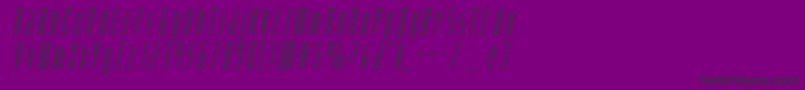 Phantaconexpandital Font – Black Fonts on Purple Background