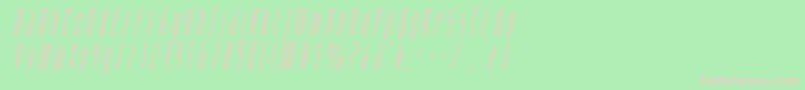 Phantaconexpandital Font – Pink Fonts on Green Background