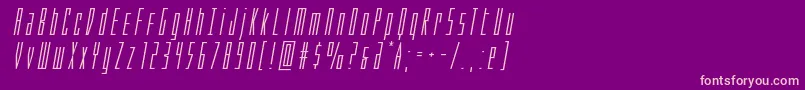 Phantaconexpandital-Schriftart – Rosa Schriften auf violettem Hintergrund