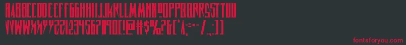 Timberwolf2 Font – Red Fonts on Black Background