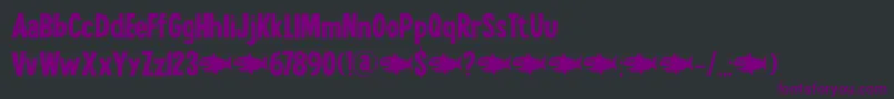 LuckyGoldfishDemo Font – Purple Fonts on Black Background