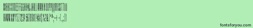 Czcionka Grapevine – czarne czcionki na zielonym tle