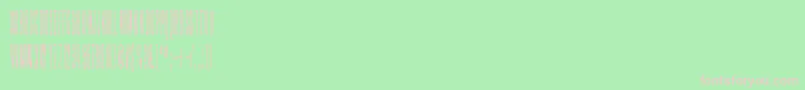 フォントGrapevine – 緑の背景にピンクのフォント