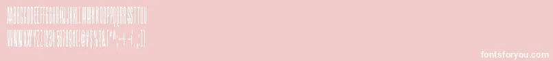 Czcionka Grapevine – białe czcionki na różowym tle