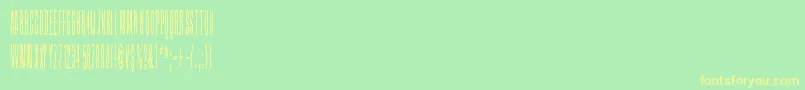 Czcionka Grapevine – żółte czcionki na zielonym tle