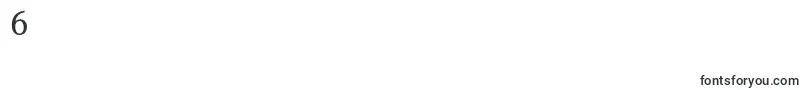 フォントLinoletterstdRoman – フォント数字6