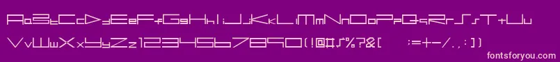 Btse+Ps2Font Font – Pink Fonts on Purple Background