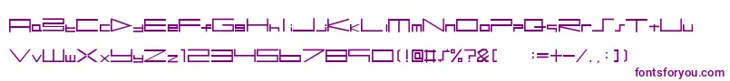 Btse+Ps2Font-Schriftart – Violette Schriften auf weißem Hintergrund