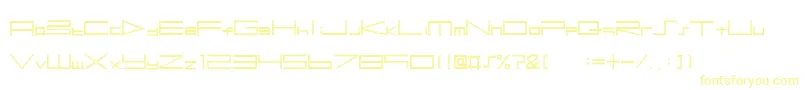 Btse+Ps2Font-fontti – keltaiset fontit