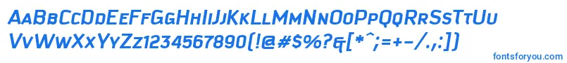 KautivaCapsBoldItalic Font – Blue Fonts on White Background
