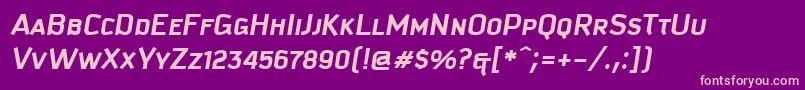 KautivaCapsBoldItalic Font – Pink Fonts on Purple Background
