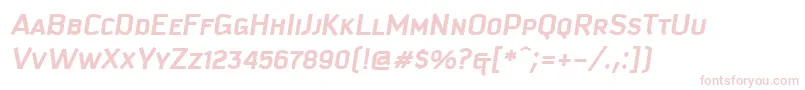 KautivaCapsBoldItalic Font – Pink Fonts on White Background