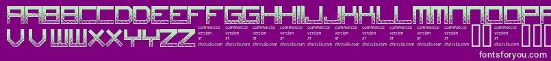 Шрифт Digitaldisorder – зелёные шрифты на фиолетовом фоне