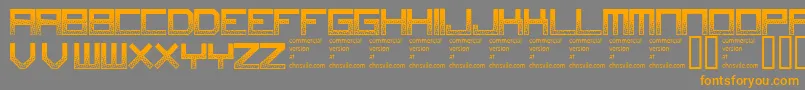 Digitaldisorder Font – Orange Fonts on Gray Background