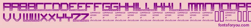Digitaldisorder Font – Purple Fonts on Pink Background