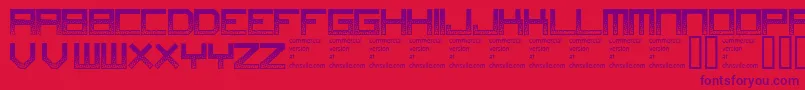 Digitaldisorder Font – Purple Fonts on Red Background