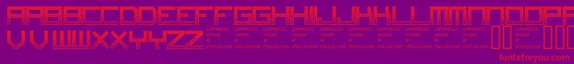 Digitaldisorder Font – Red Fonts on Purple Background