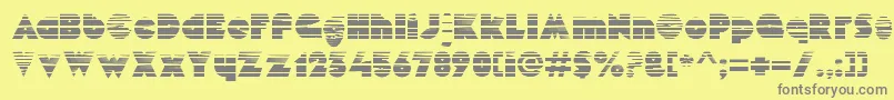 MekonGradient Font – Gray Fonts on Yellow Background