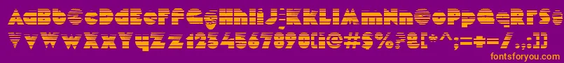 MekonGradient Font – Orange Fonts on Purple Background